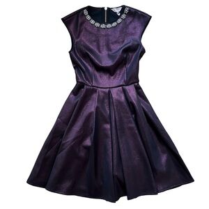 Ted Baker Embellished Neck Skate Dress Size 2 New with tags